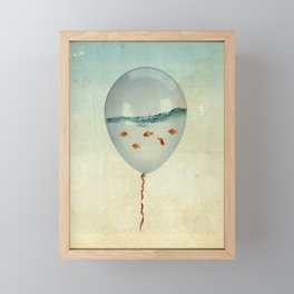 BALLOON FISH-2 Framed Mini Art Print