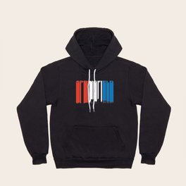 Red White And Blue Springfield Massachusetts Skyline Hoody
