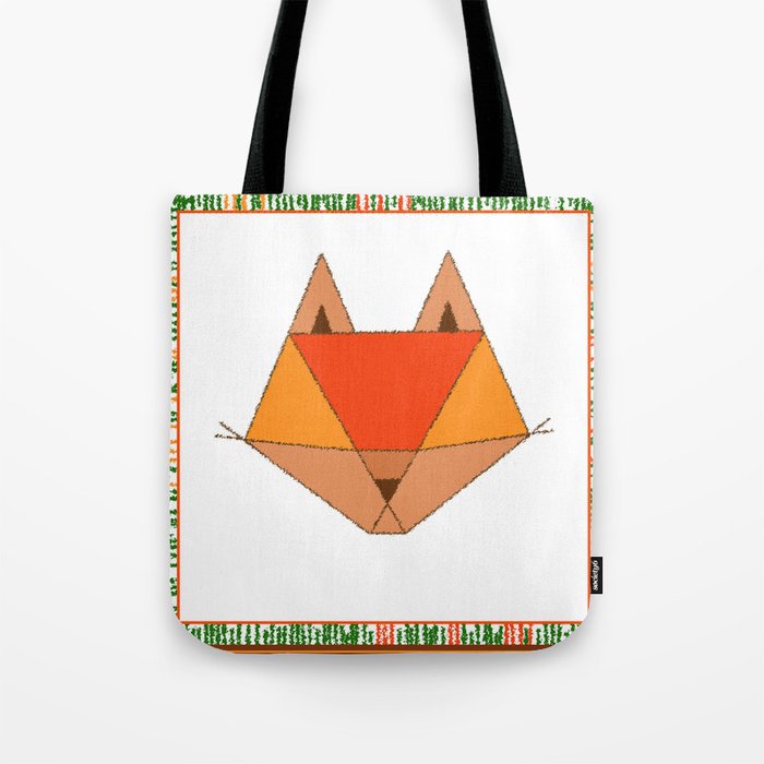 Fox Print Tote Bag