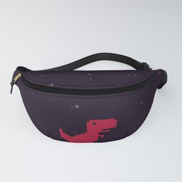 Pixel T-Rex Dino on the Red Planet Fanny Pack
