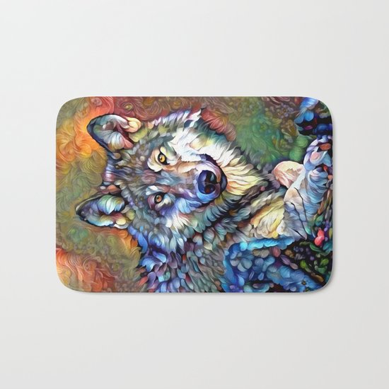 Aura of the Wolf Bath Mat