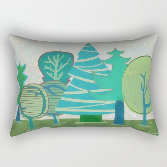 I have only a small forest Rectangular Pillow