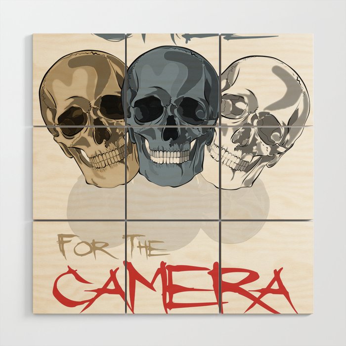 Smile for the camera Wood Wall Art