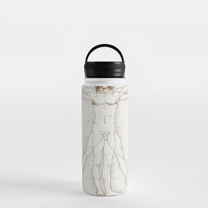 Vitruvian Man Water Bottle