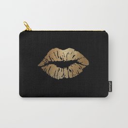 Gold Lips Blackout Carry-All Pouch