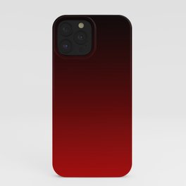 Black and Red Gradient 047 iPhone Case