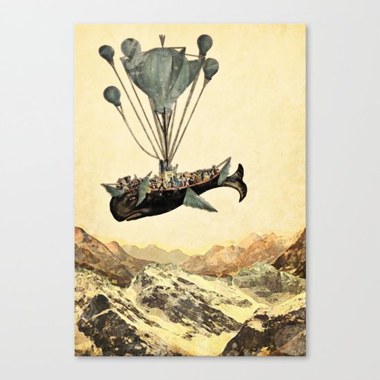 whale flight I Canvas Print