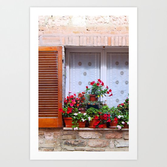 Assisi: Flowers Art Print