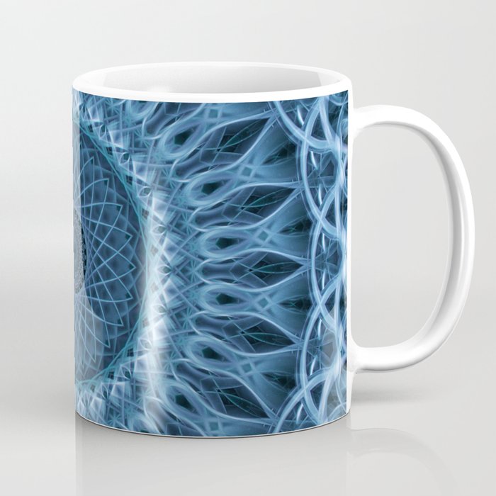 Cold blue mandala Coffee Mug