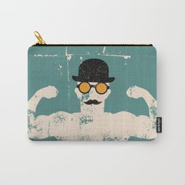 a cool strong man with a mustache Carry-All Pouch