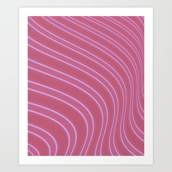 Abstract purple pattern . Art Print