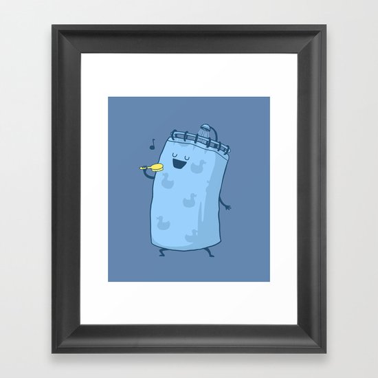 Singing In The Shower? Framed Art Print