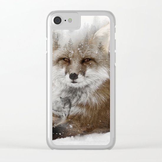 Fox Stare Clear iPhone Case