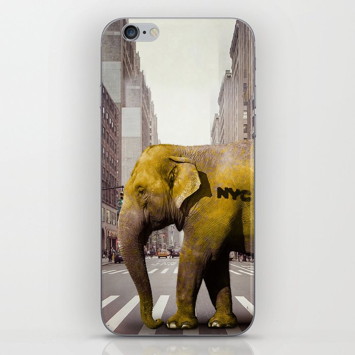 Elephant Taxi NYC iPhone Skin