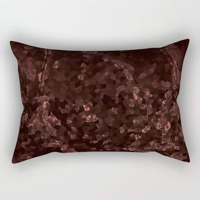 Stone coral - dark Rectangular Pillow