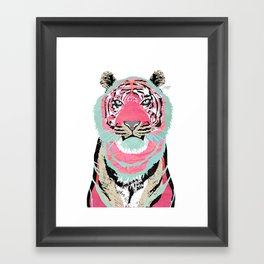 Pink Tiger Framed Art Print