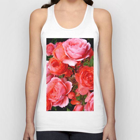 Red Roses Unisex Tank Top