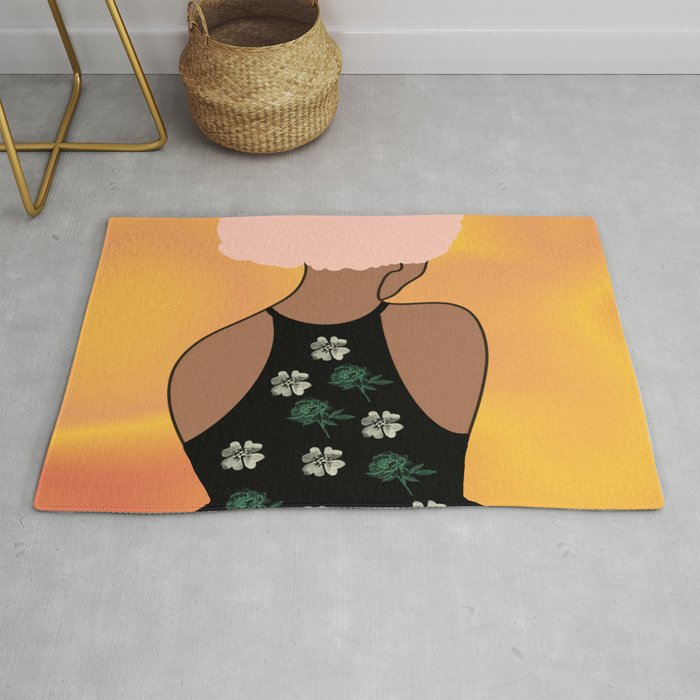 Woman At The Meadow 24 Rug
