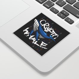 Crypto Whale In Crypto We Trust Sticker