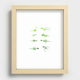 Scribble Dinos | Lime Recessed Framed Print