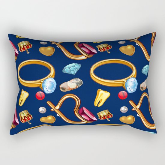 gold party Rectangular Pillow