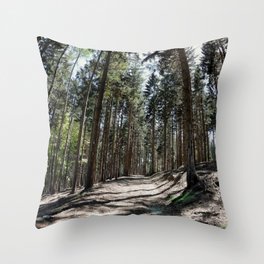 Freedom in the woods Throw Pillow