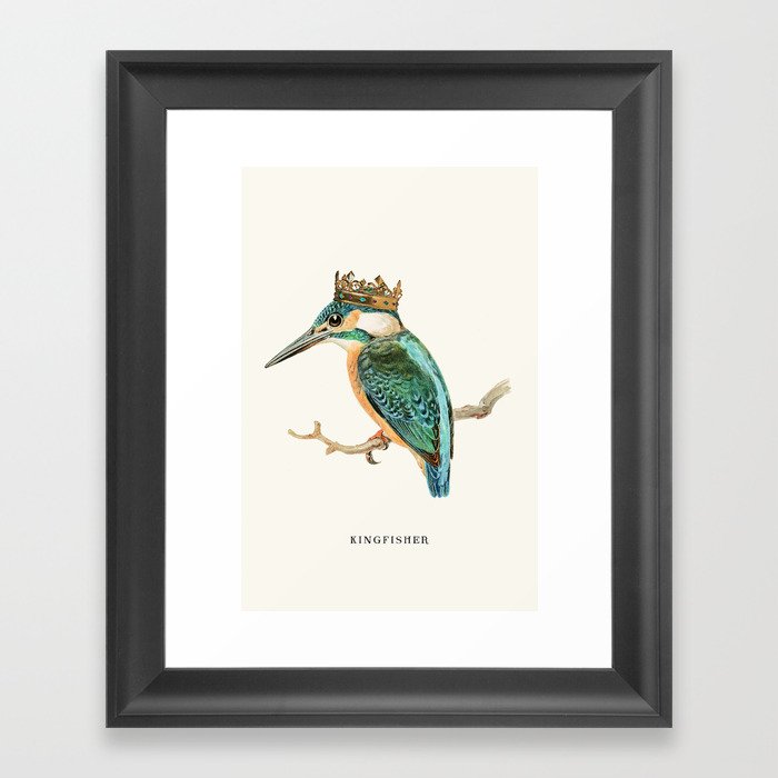 Kingfisher Vintage Framed Art Print