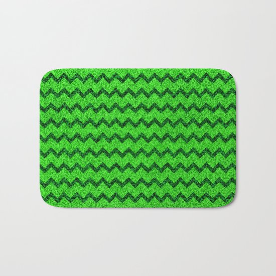 Chevron Glitter Pattern 05 Bath Mat