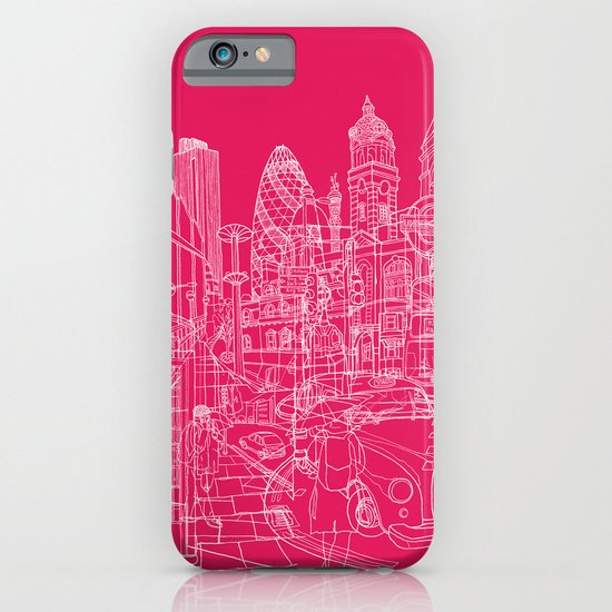 London! Hot Pink iPhone & iPod Case