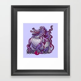 Dragon Royal Purple Framed Art Print