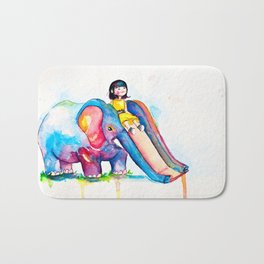 Elephant Slide Bath Mat