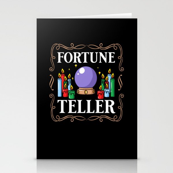 Fortune Telling Paper Cards Crystal Ball Stationery Cards