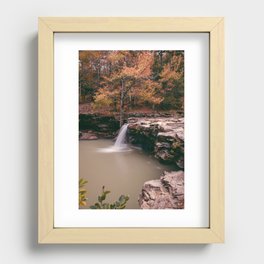 Soft Autumn Light At Falling Water Falls Recessed Framed Print