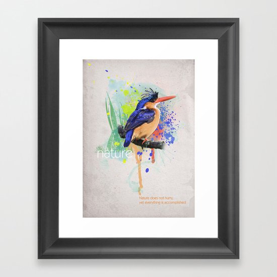 Nature does not hurry Framed Art Print