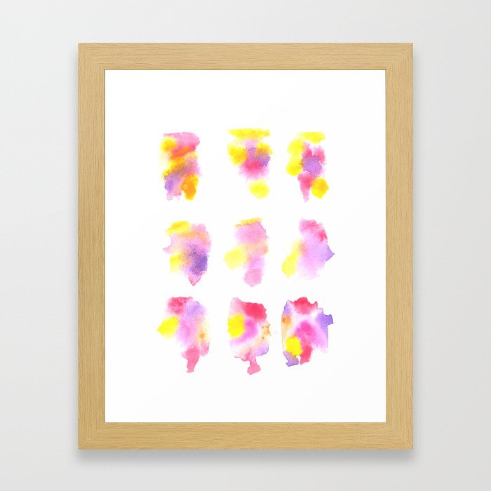  Watercolor Painting Abstract Art Valourine 160122 Summer Sydney 2015-16 Watercolor #44 Framed Art Print