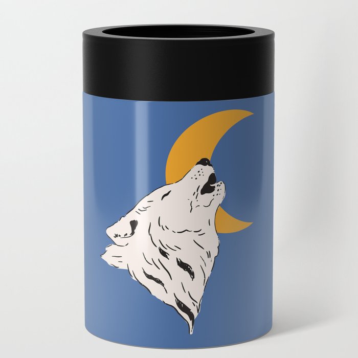 BLUE Wolf Can Cooler