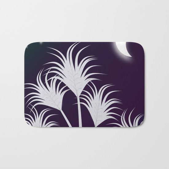 Palms at Night Bath Mat