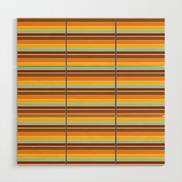 Retro 70S Stripes 4 Wood Wall Art