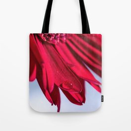 Flowers and drops of water Tote Bag