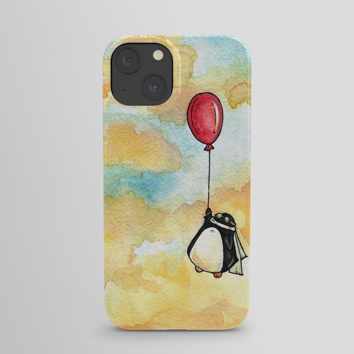 Penguin and a Red Balloon iPhone Case