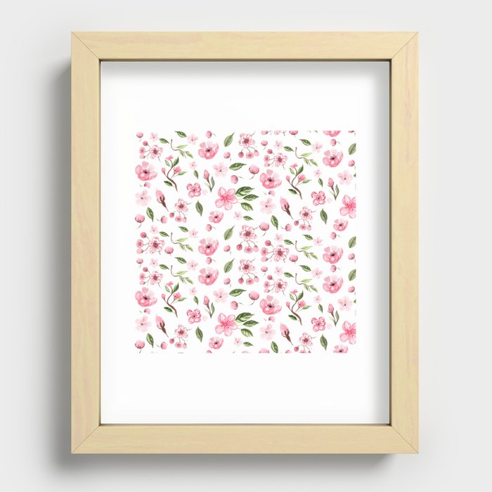 Cherry blossom Recessed Framed Print