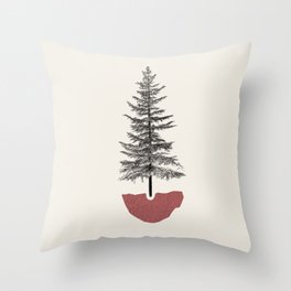 Fir Pine Throw Pillow