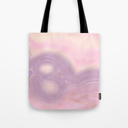 Muted Purple Pink Gold Agate Geode Luxury Tote Bag