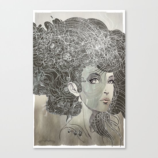 She Wants Clouds Canvas Print