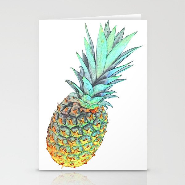 Four pineapples Stationery Cards