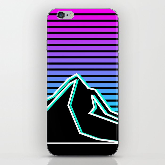 Retro Mountainscape iPhone Skin