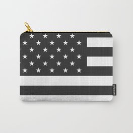 American Flag Stars and Stripes Black White Carry-All Pouch | White, 4Thjuly, Unitedstates, Graphicdesign, Flag, Usa, National, Natrion, Independence, Landofthefree 