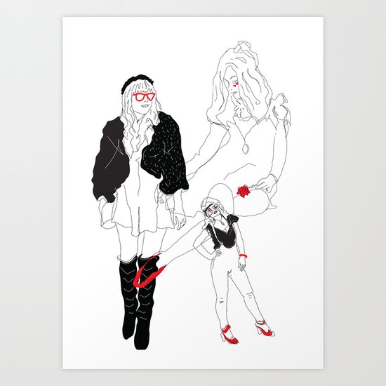 Girls Art Print