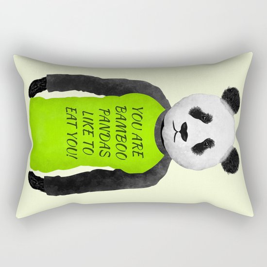 Panda You are Bamboo Rectangular Pillow