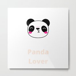 Panda Lover - Panda Metal Print
